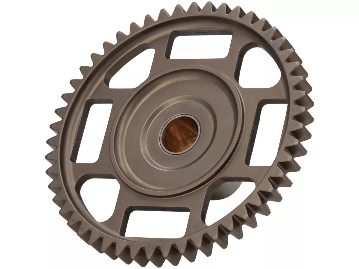 Ruota primaria -FAIO/EGIG PERFORMANCE- Vespa V50, PV125, ET3, PK50, PK80, PK125 - Z50 (dentatura diritta, per Z20, Z21) - utilizzata ad esempio per EGIG220, Quattrini M200