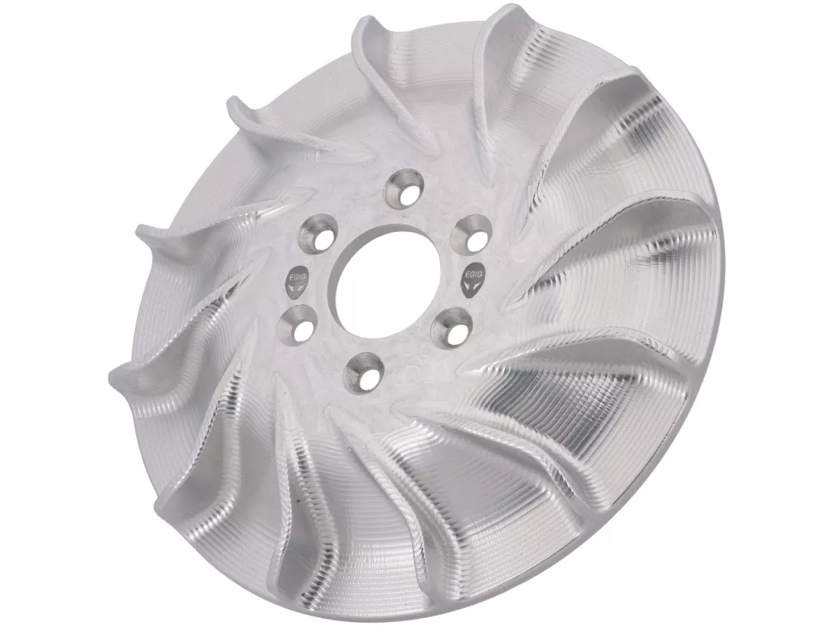 Impeller - Roda kipas - Cincin kipas -EGIG PERFORMANCE Hyper Flow - Aluminium CNC untuk Overrev / Vape - Vespa V50, PV 125, ET3, PK, PK S, PK XL, PK XL2