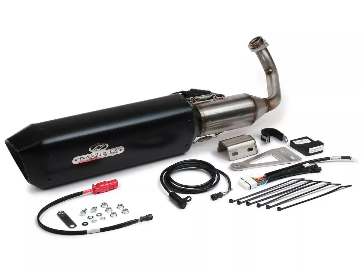 Exhaust DR. Jekill & Mr. Hyde, Forte Tetragon for Vespa GTS, GTS Super, GTV 310cc HPE (2024-)