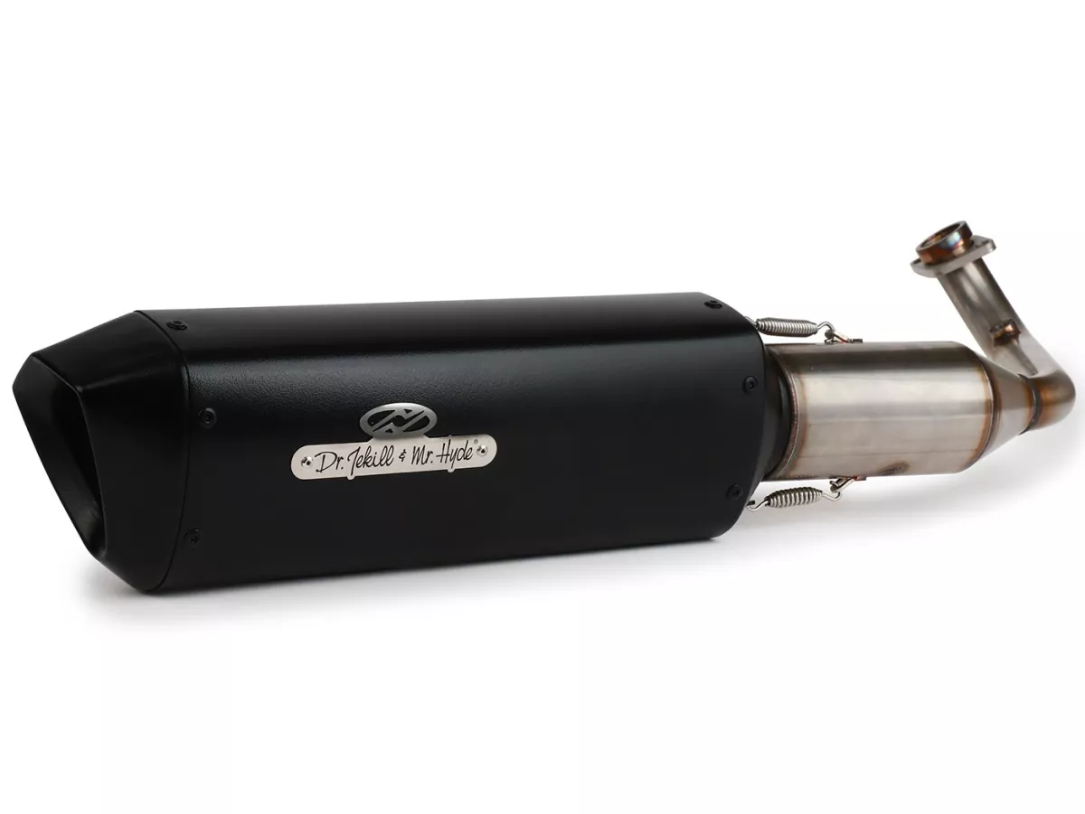 Exhaust DR. Jekill & Mr. Hyde, Forte Tetragon for Vespa GTS, GTS Super, GTV 300cc HPE Euro 5