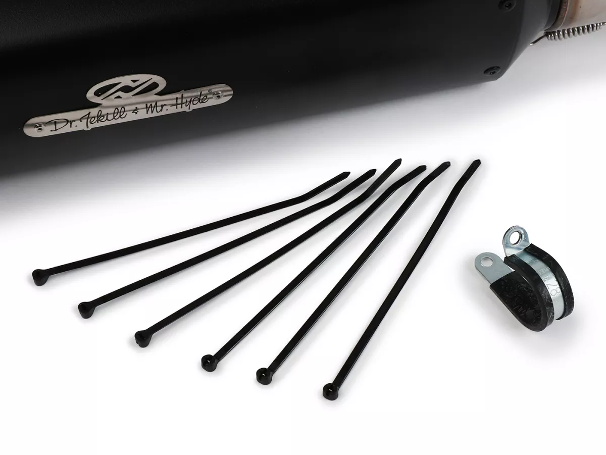 Exhaust DR. Jekill & Mr. Hyde, Forte Tetragon for Vespa GTS, GTS Super, GTV 300cc HPE Euro 5