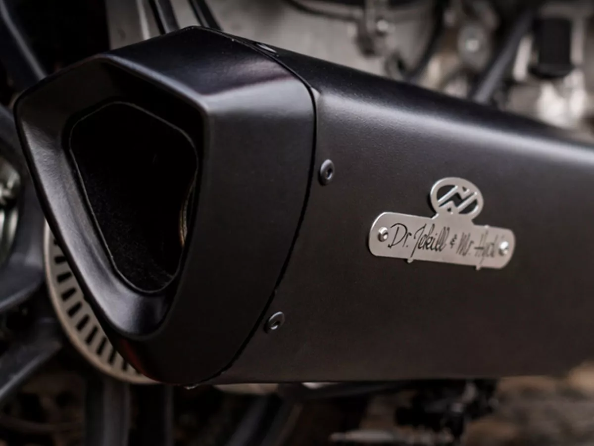 Exhaust DR. Jekill & Mr. Hyde, Forte Tetragon for Vespa GTS, GTS Super, GTV 300cc HPE Euro 5