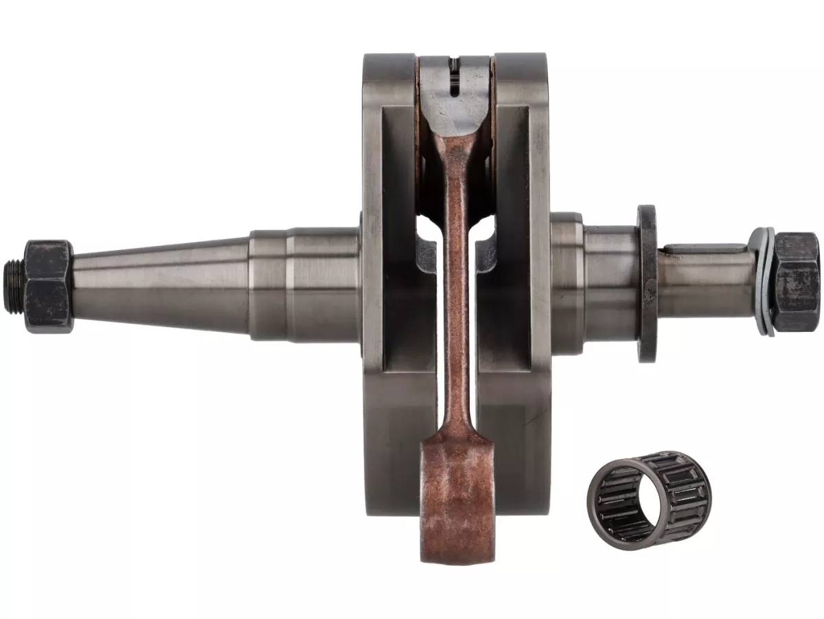 Vilebrequin -KINGWELLE (clapet) - course 64mm, bielle 110mm, axe de piston Ø15mm- Vespa PX -  p.e. pour BGM177, Quattrini M1X