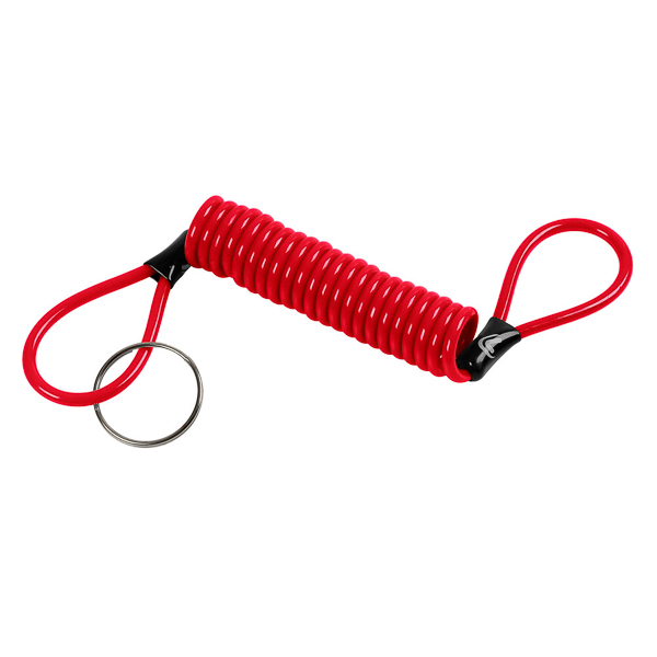 Pengingat / kunci spiral -LAMPA- panjang 150cm - sebagai pengingat kunci cakram rem - merah