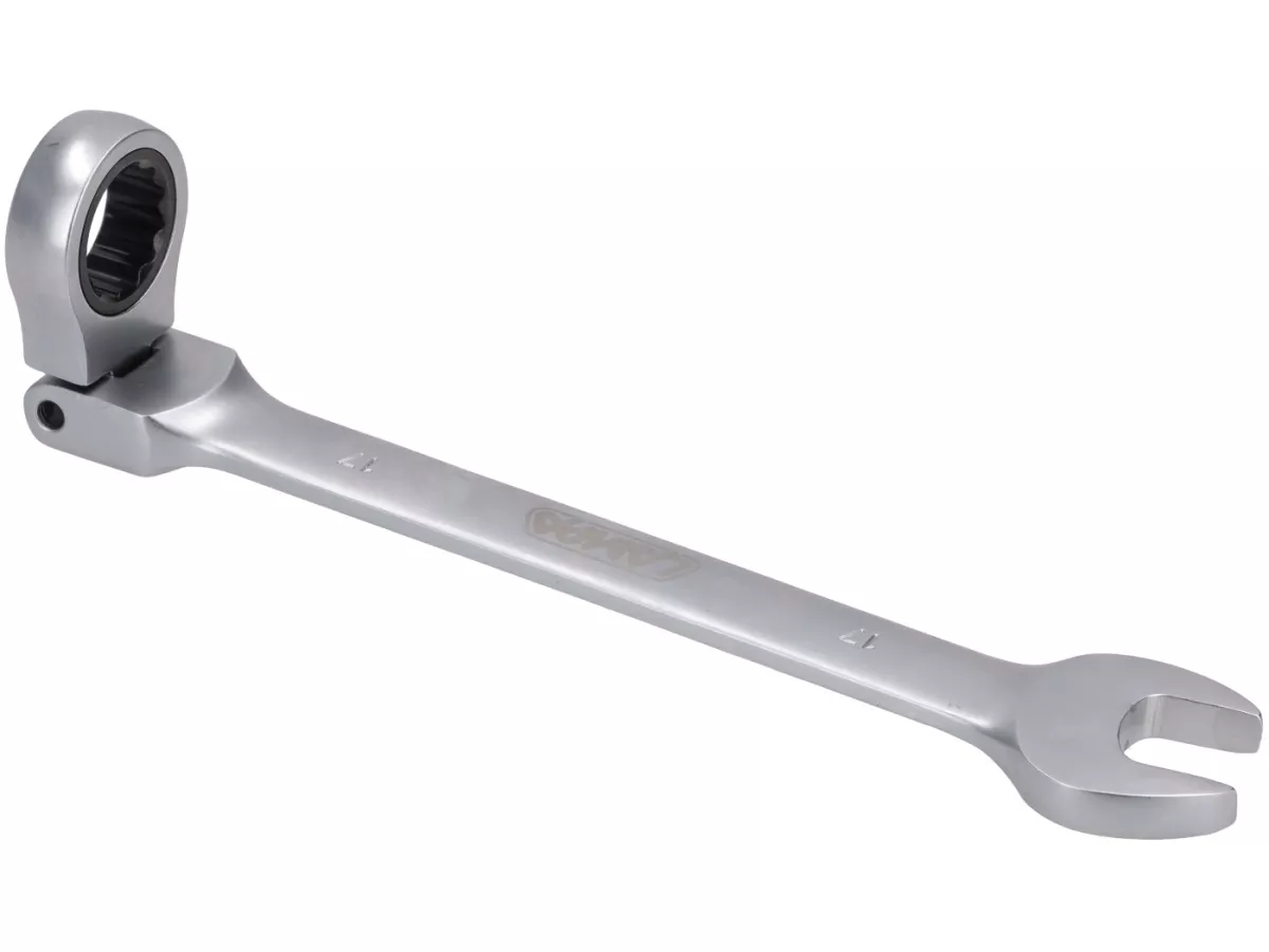 Ratschen-Ringmaulschlüssel -LAMPA- mit Gelenk - 17mm