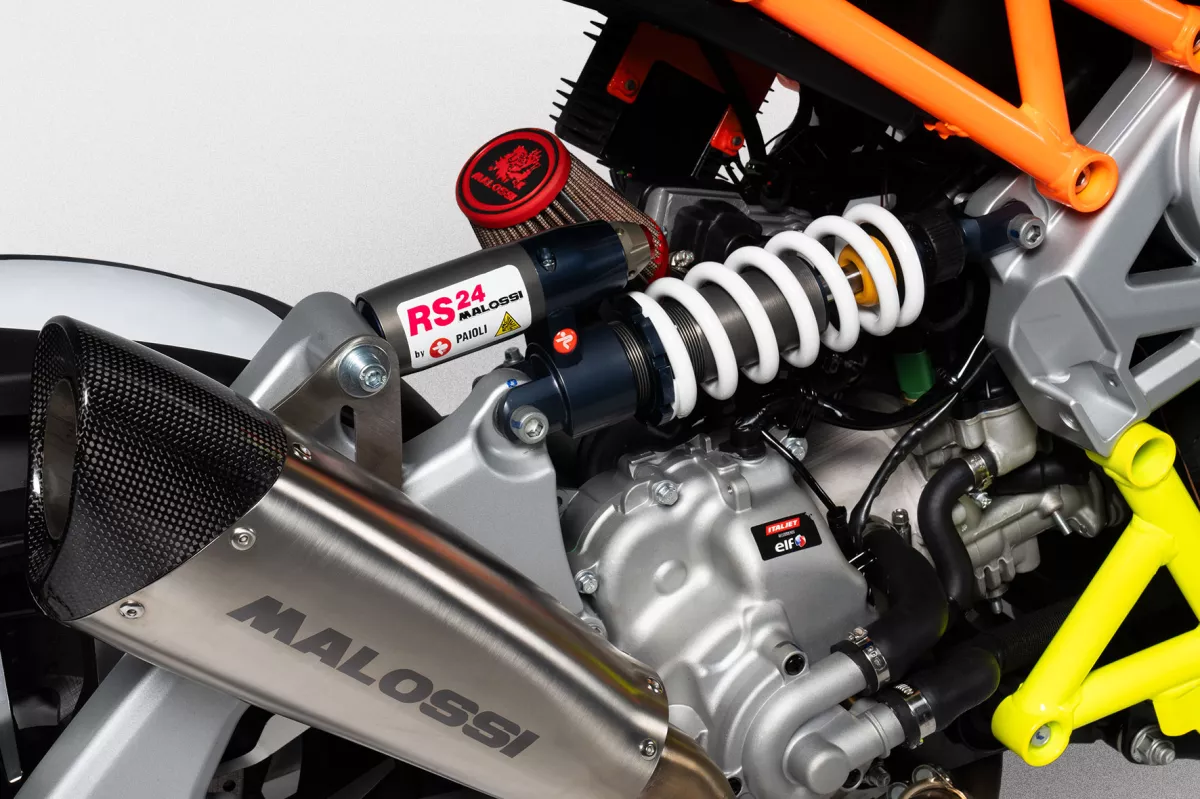 Peredam kejut belakang -MALOSSI- RS24/10-R, 275mm - Italjet Dragster yaitu 125-300