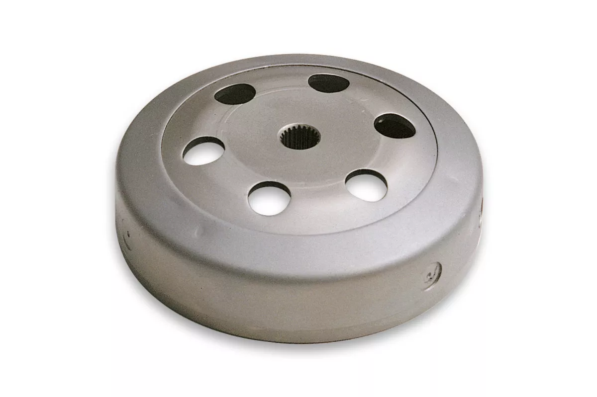 Cloche d’embrayage -MALOSSI- Clutch Bell - Piaggio/Gilera 50-100cc (2 temps, 4 temps), Peugeot 50cc, Kymco 50cc, SYM 50cc, GY6 (4 temps) 50cc (Ø=107mm)