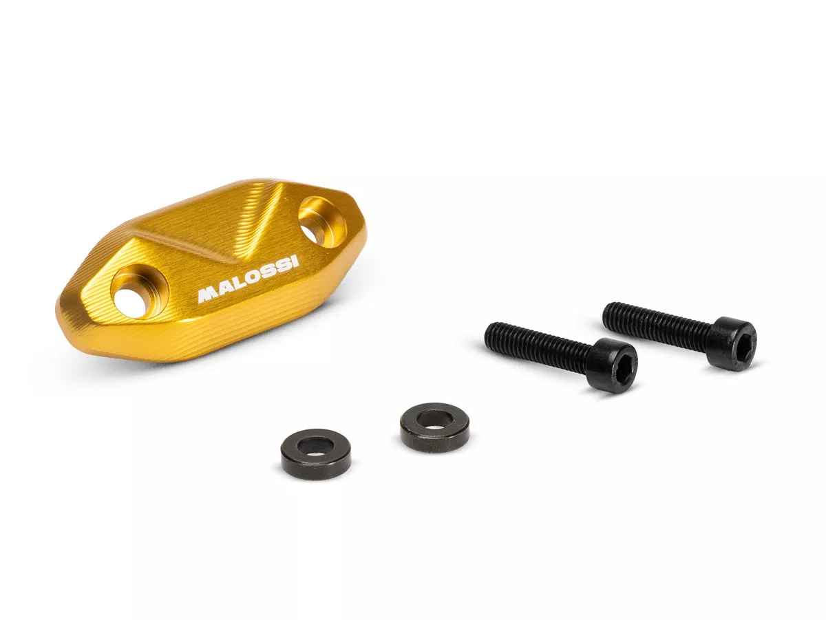 Tapa roscada asidero pasajero Malossi, dorada para Vespa GTS/GTS Super/GTV/GT 60/GT/GT L/Primavera/Sprint/Elettrica 50-310cc