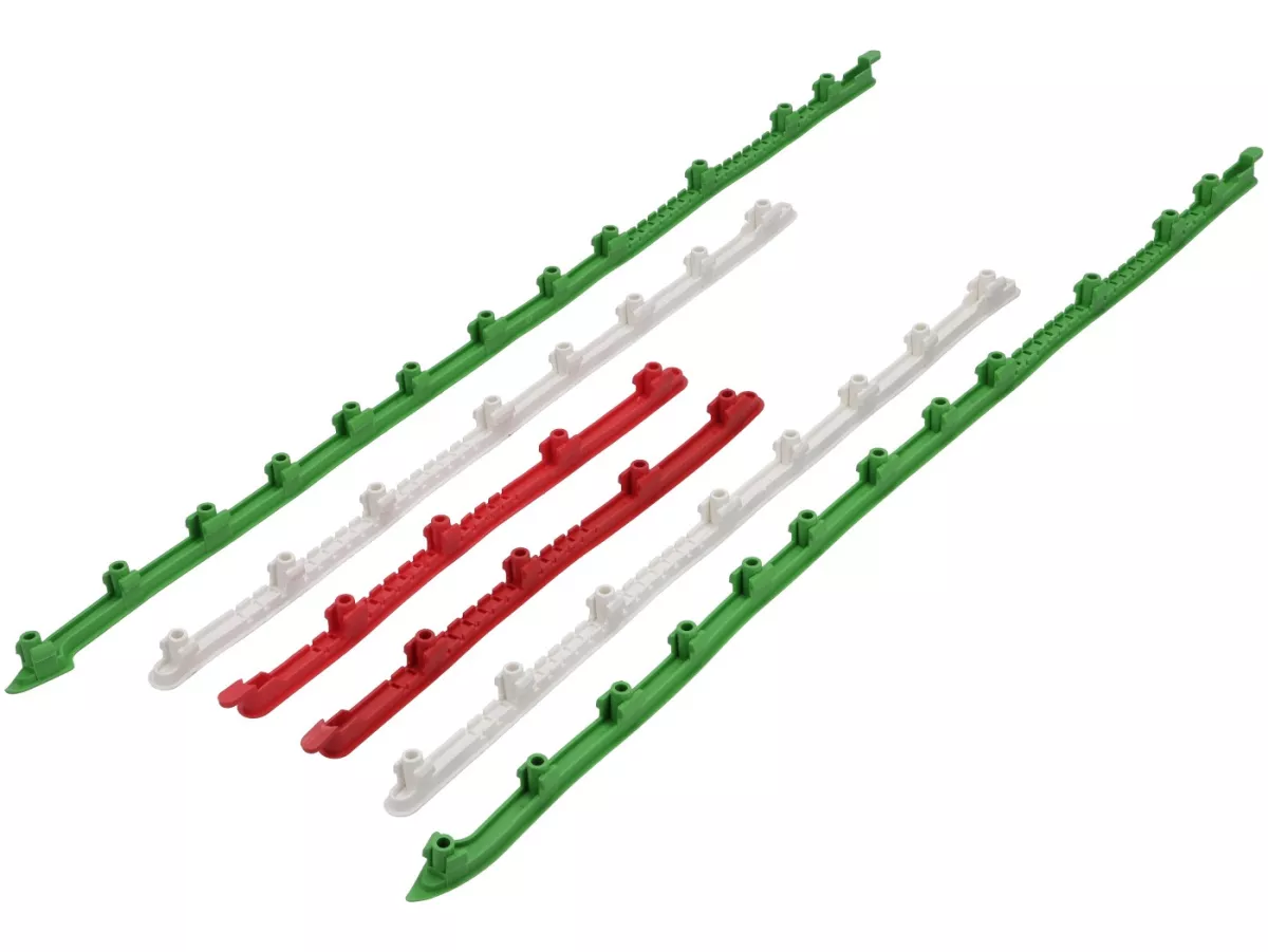 Tread strip set, Italy Moto Nostra, green, white red for Vespa GT/GTL, GTS, GTS Super, GTV
