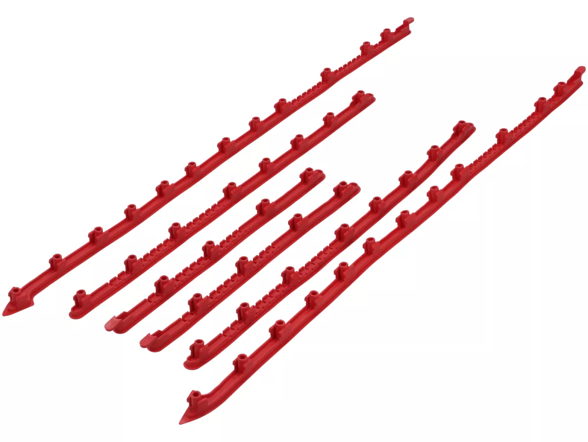 Set pedane Moto Nostra, rosso per Vespa GT/GTL, GTS, GTS Super, GTV