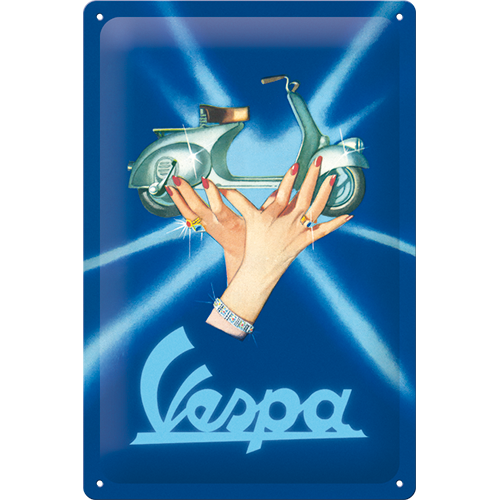 Tanda iklan -VESPA- Faro Basso 1949 - 20x30cm