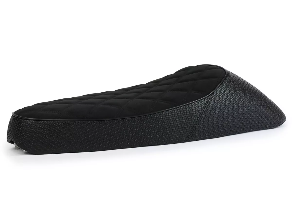 Selle -NISA Black Girl (Corps acier)- Vespa Largeframe PX, PX Lusso, Sprint, TS, GT/GTR, Super, VNA, VNB, VBA, VBB - Noir