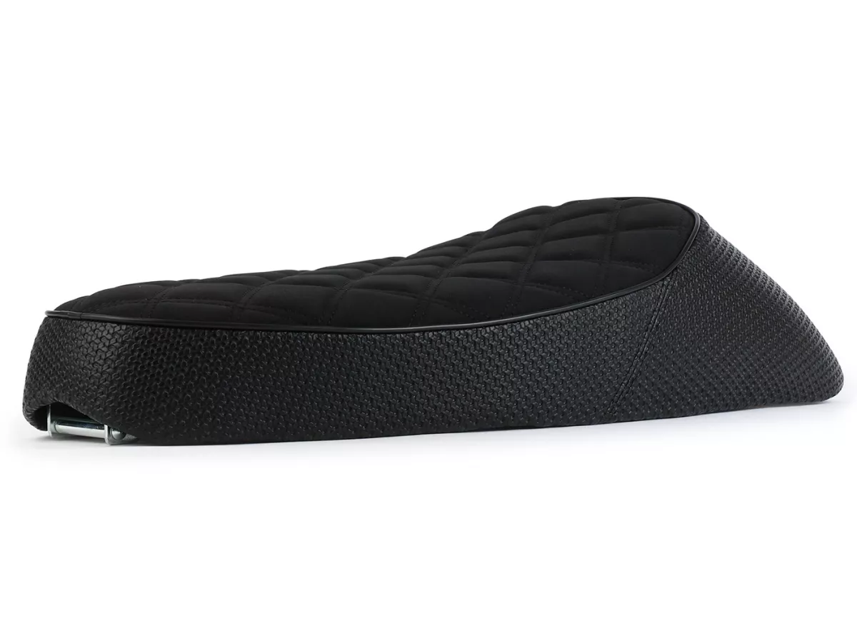 Selle -NISA Black Girl (Corps acier)- Vespa Largeframe PX, PX Lusso, Sprint, TS, GT/GTR, Super, VNA, VNB, VBA, VBB - Noir