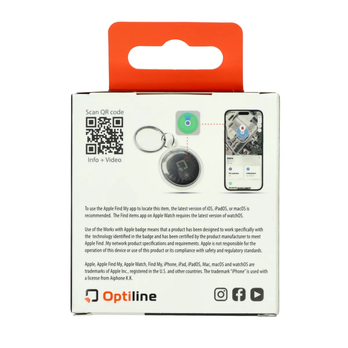 OptiTag / Pelacak -OPTILINE- untuk Apple 