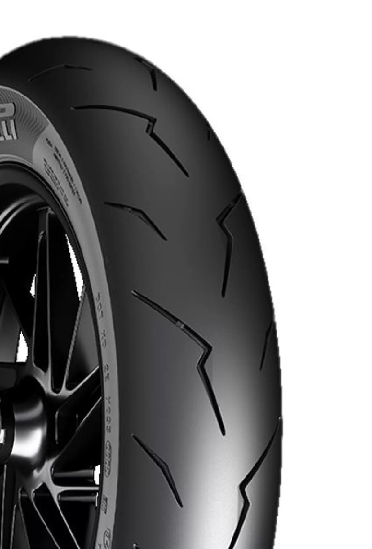 Däck -PIRELLI- Diablo Rosso SC fram/bak - 120/70-12 tum, 58P, Förstärkt TL