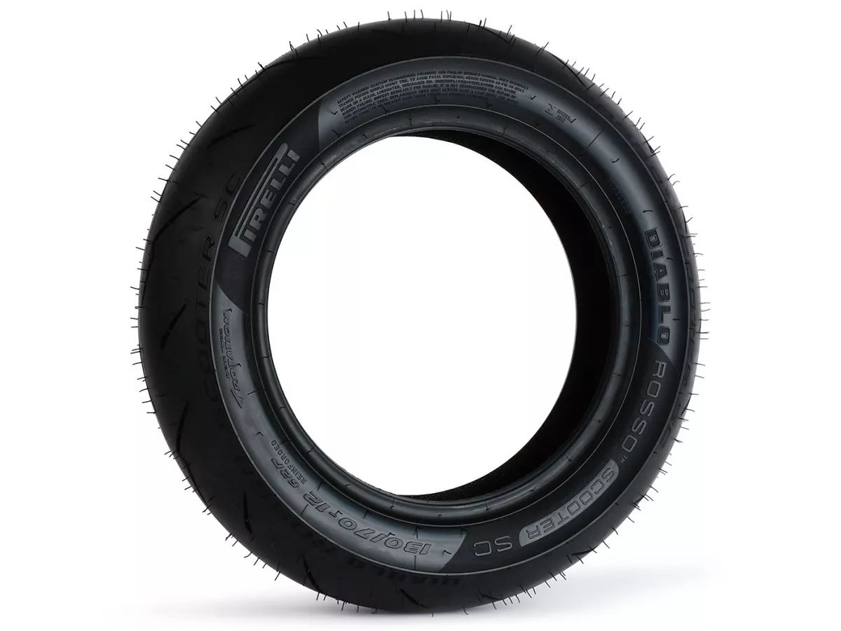 Tires -PIRELLI- Diablo Rosso SC rear - 130/70-12 inch, 62P, Reinforced TL