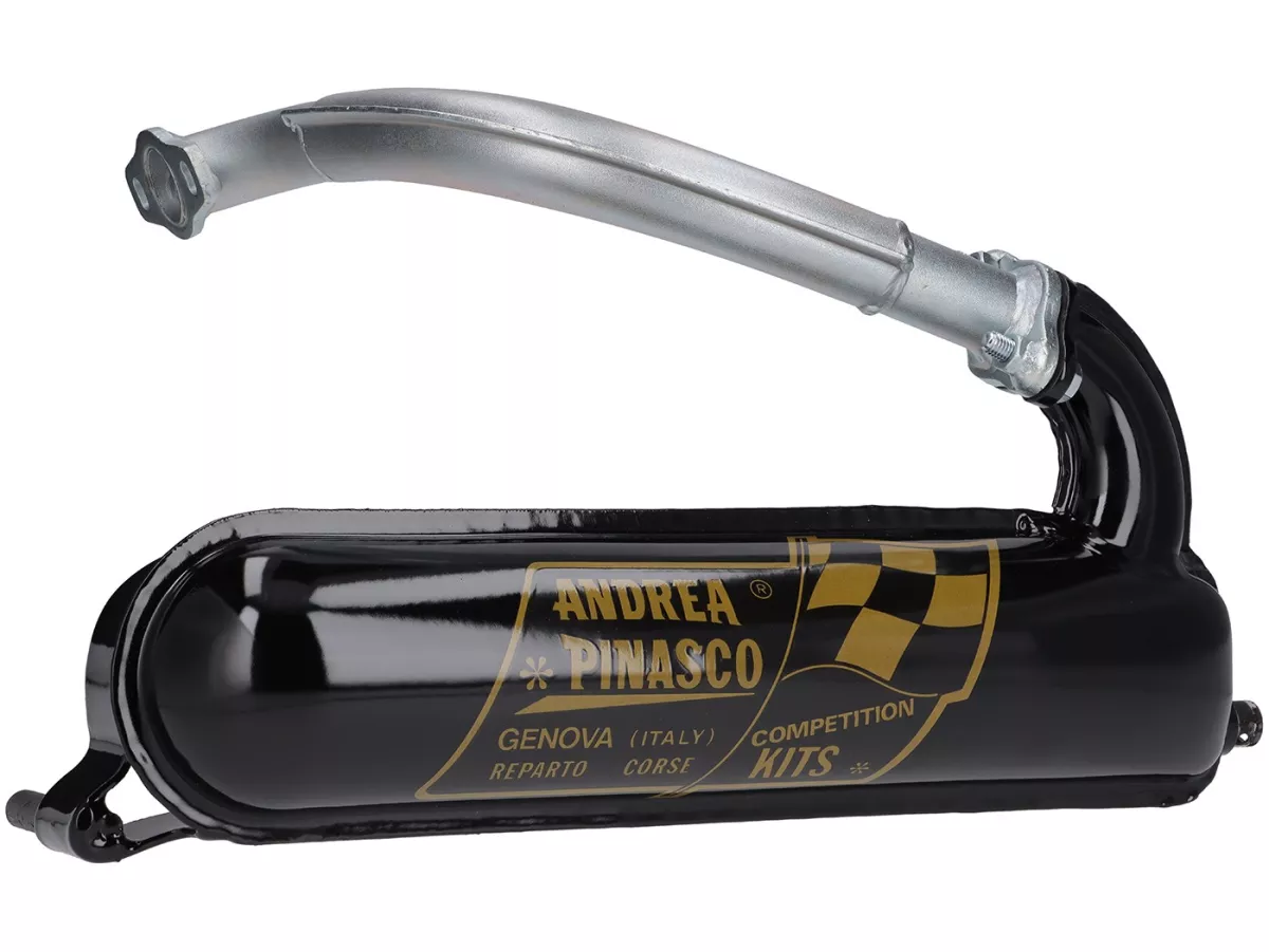Scarico - PINASCO ET3 a banana - Vespa V50 - Smaltato nero