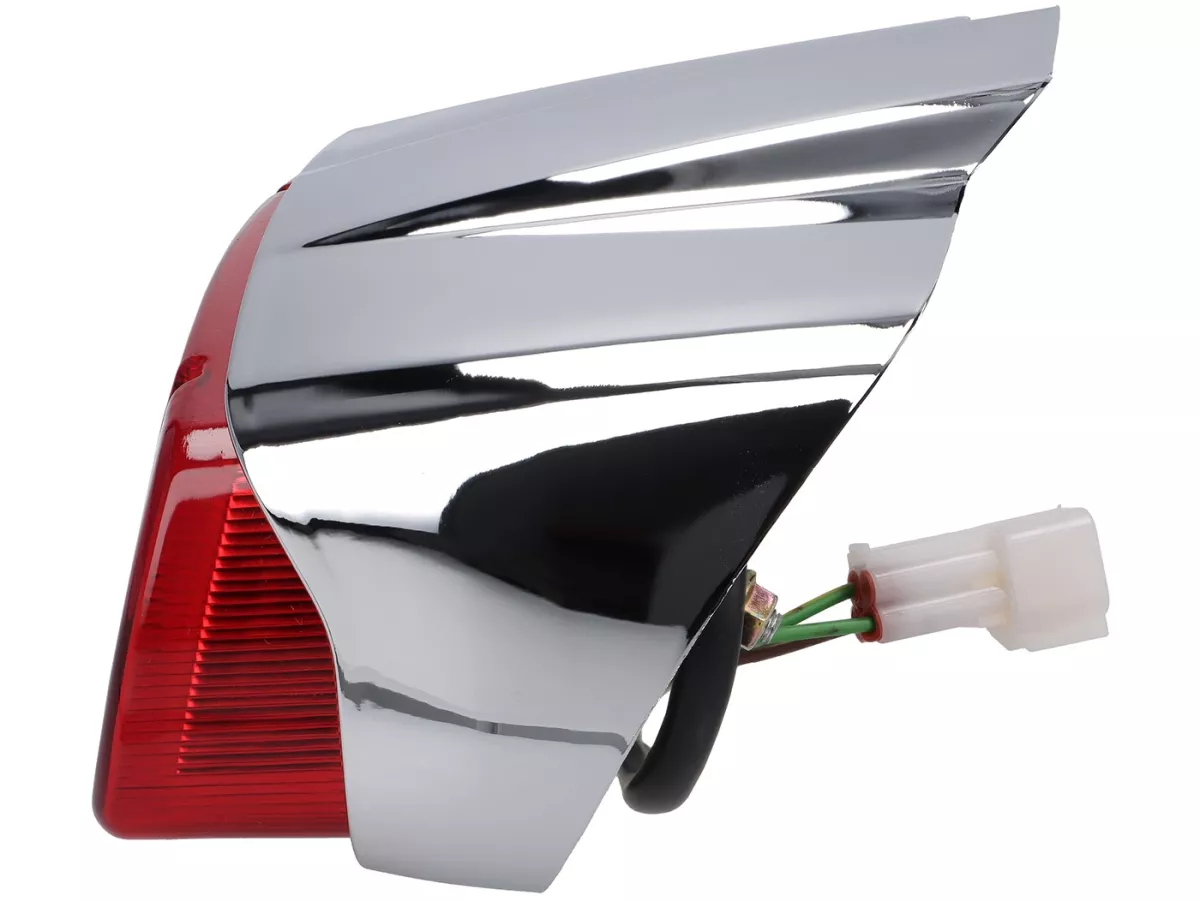 Fanale posteriore Royal Alloy, cromato per TG, JPS 125-300cc