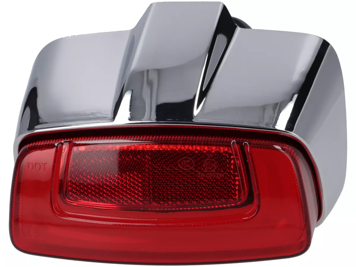 Fanale posteriore Royal Alloy, cromato per TG, JPS 125-300cc