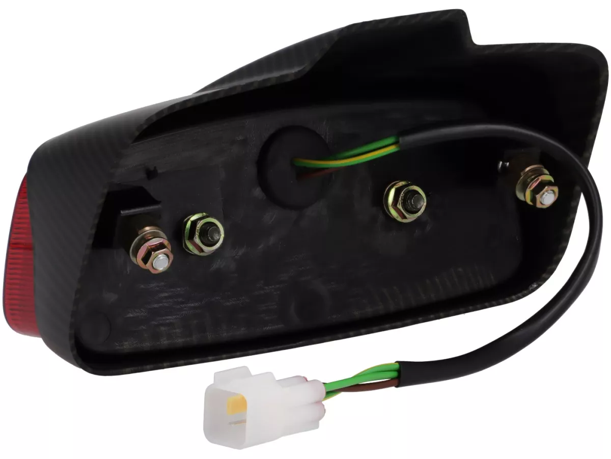 Achterlicht Royal Alloy, carbon look voor TG, JPS 125-300cc