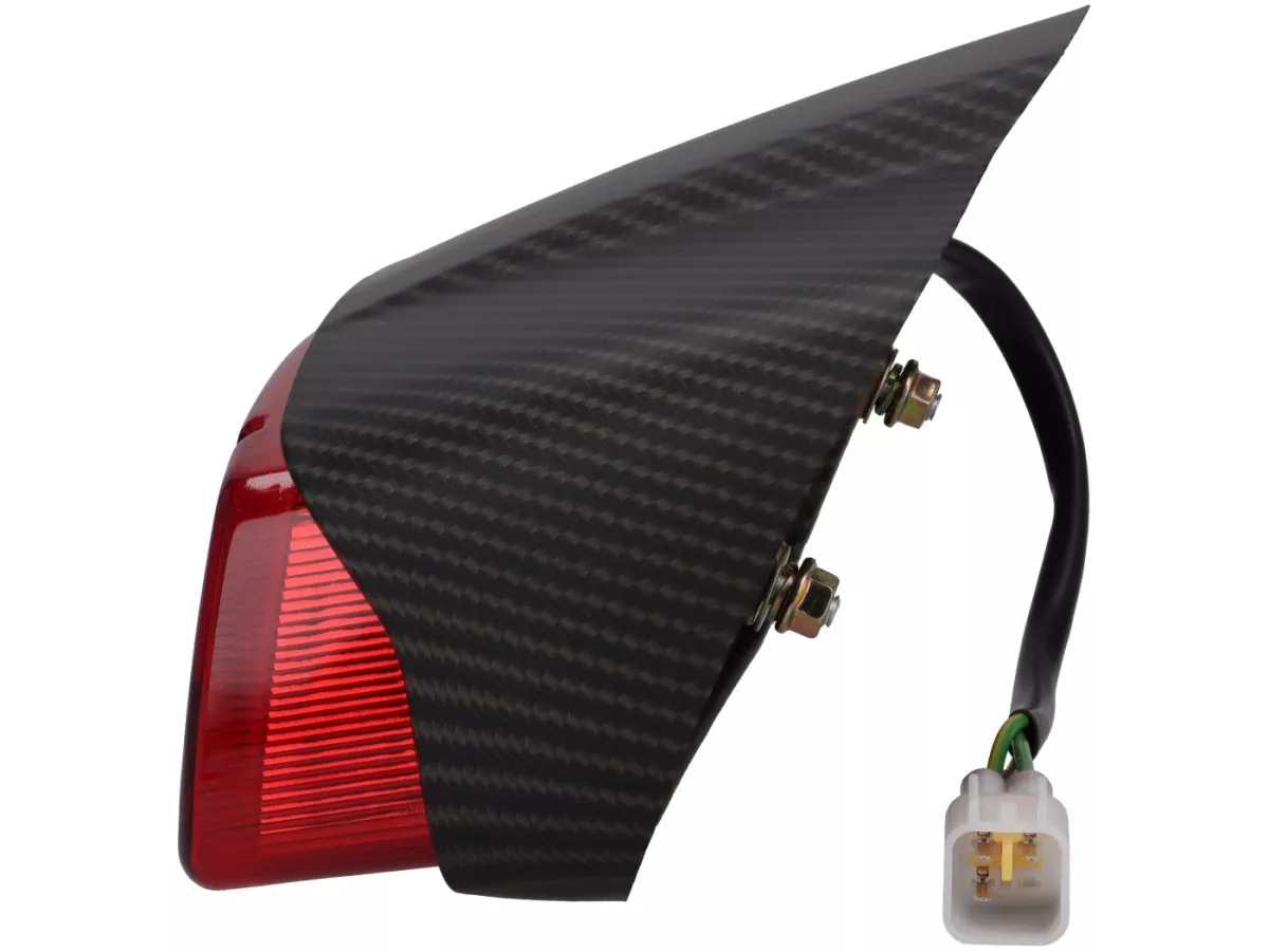 Achterlicht Royal Alloy, carbon look voor TG, JPS 125-300cc
