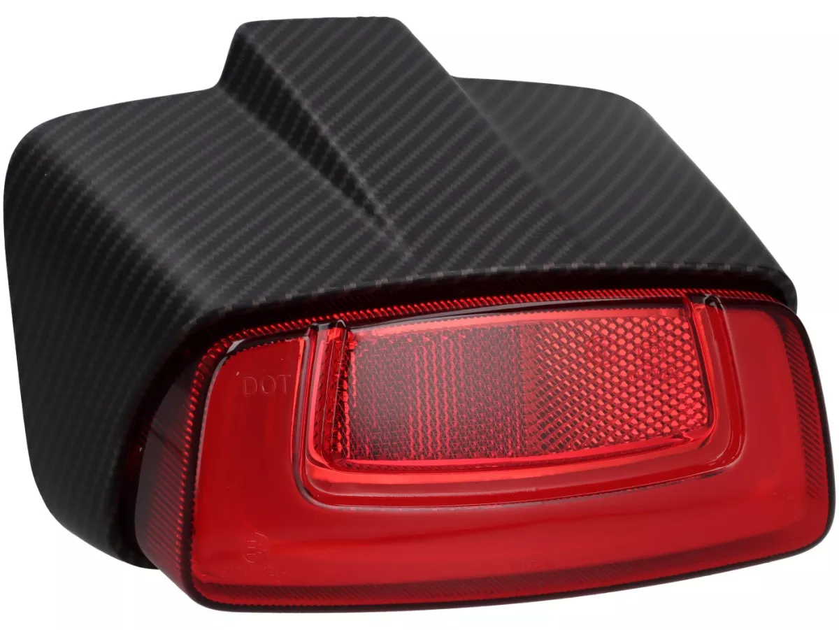 Achterlicht Royal Alloy, carbon look voor TG, JPS 125-300cc