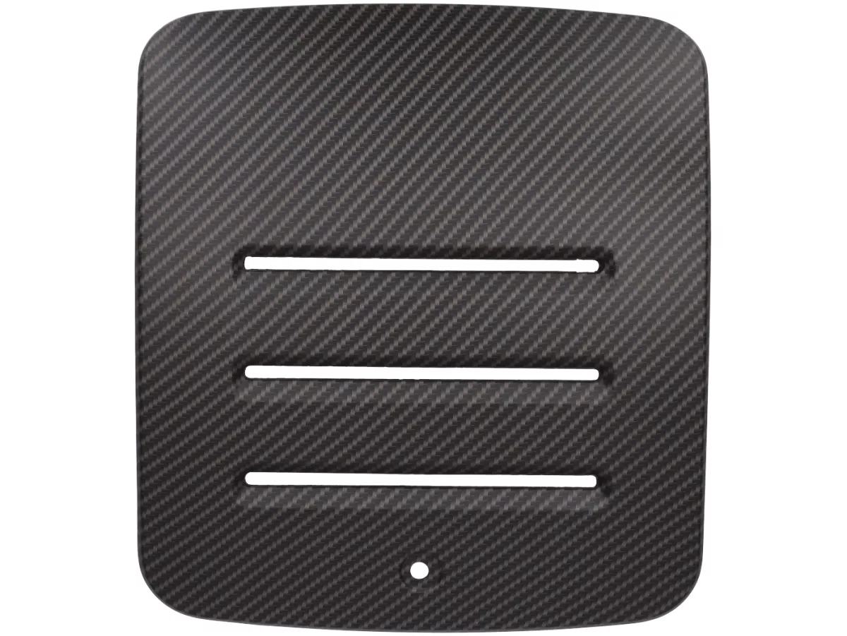 Coperchio batteria Royal Alloy, carbon look per GP, TG, JPS 125-350cc