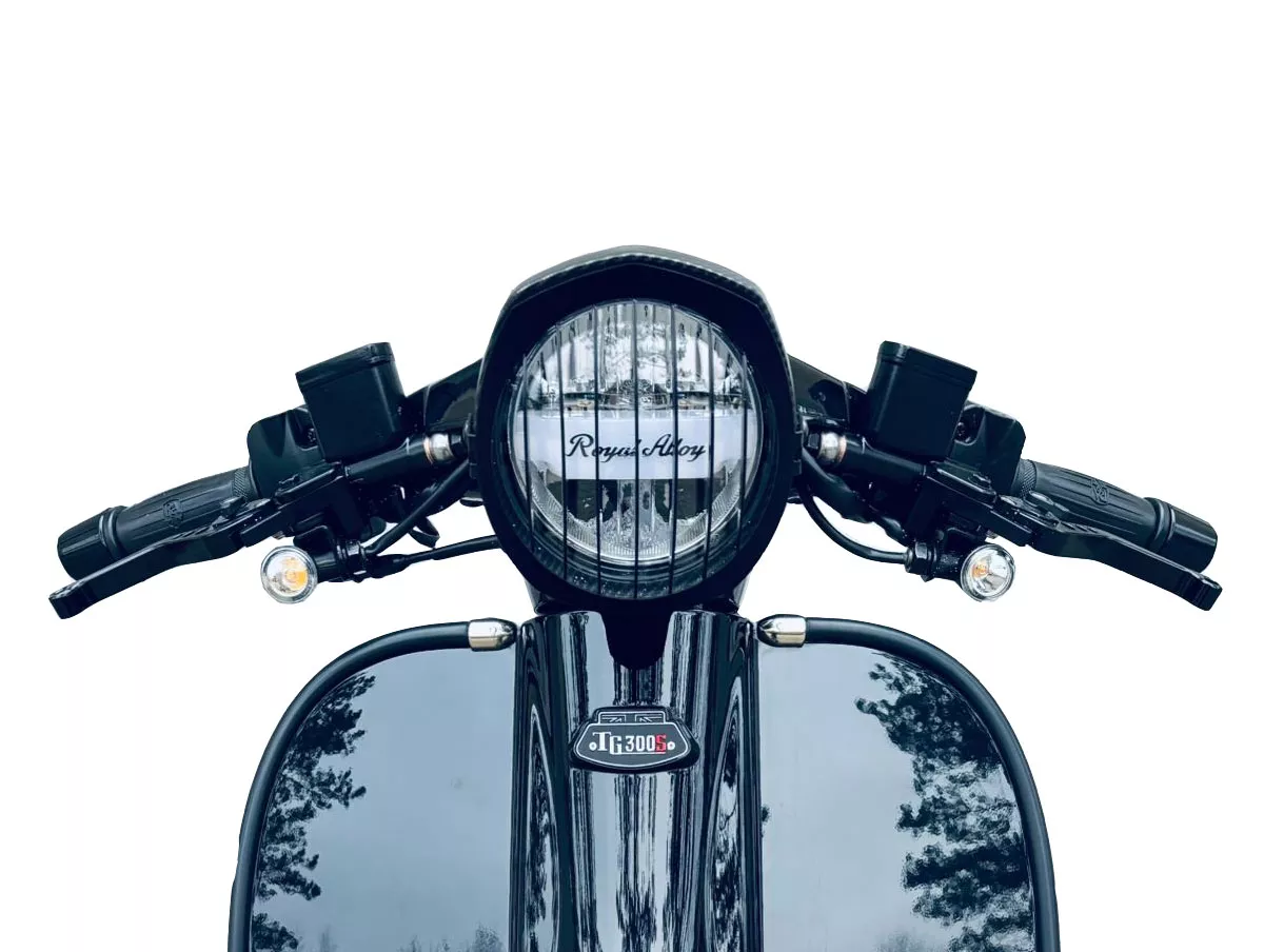 Handlebars, drop bar STD ScooterTec for Royal Alloy, GP 125-350 (models with round headlight), TG 125-350, JPS 125-350