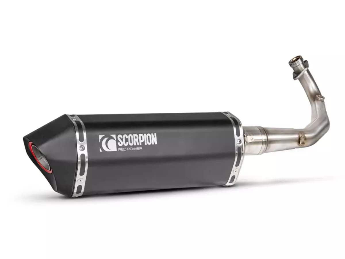 Auspuff SCORPION, Serket Parallel, schwarz beschichtet für Lambretta V125 Special (2021-2025)