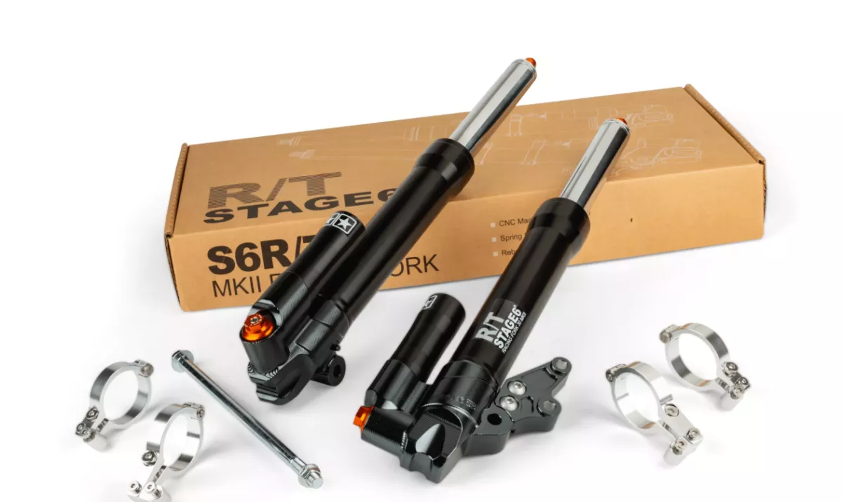 Fork braces with mudguard bracket -STAGE6 R / T- Yamaha Aerox, MBK Nitro