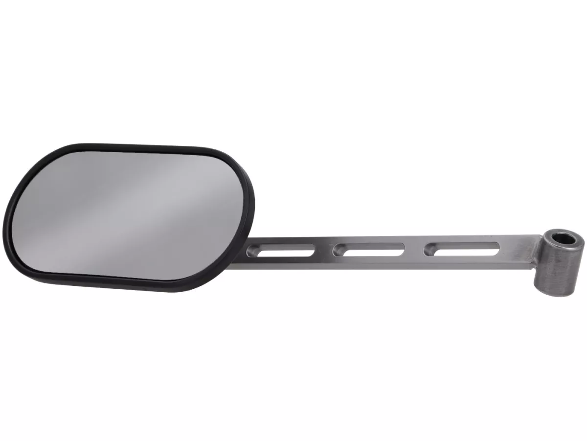 Spiegel onder stuur -STD ScooterTec- Aluminium CNC, links- voor Vespa Rally, Sprint, Super, TS125, GT125, GTR125, GL150, SS180 - links - Materiaal/kleur: gepolijst staal, gelakt oppervlak