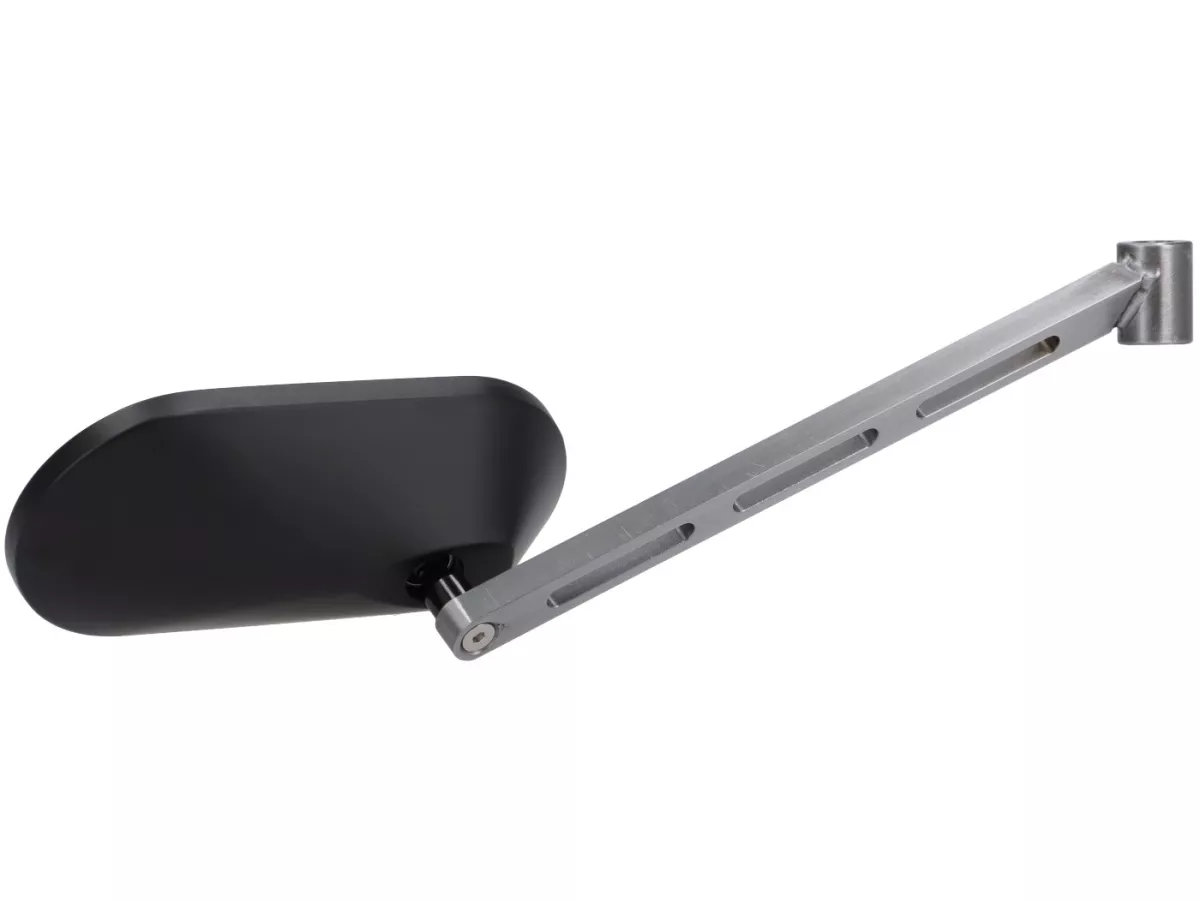 Cermin di bawah stang -STD ScooterTec- Aluminium CNC, kanan- untuk Vespa Rally, Sprint, Super, TS125, GT125, GTR125, GL150, SS180 - kiri - Bahan/warna: baja yang dipoles, permukaan yang dicat