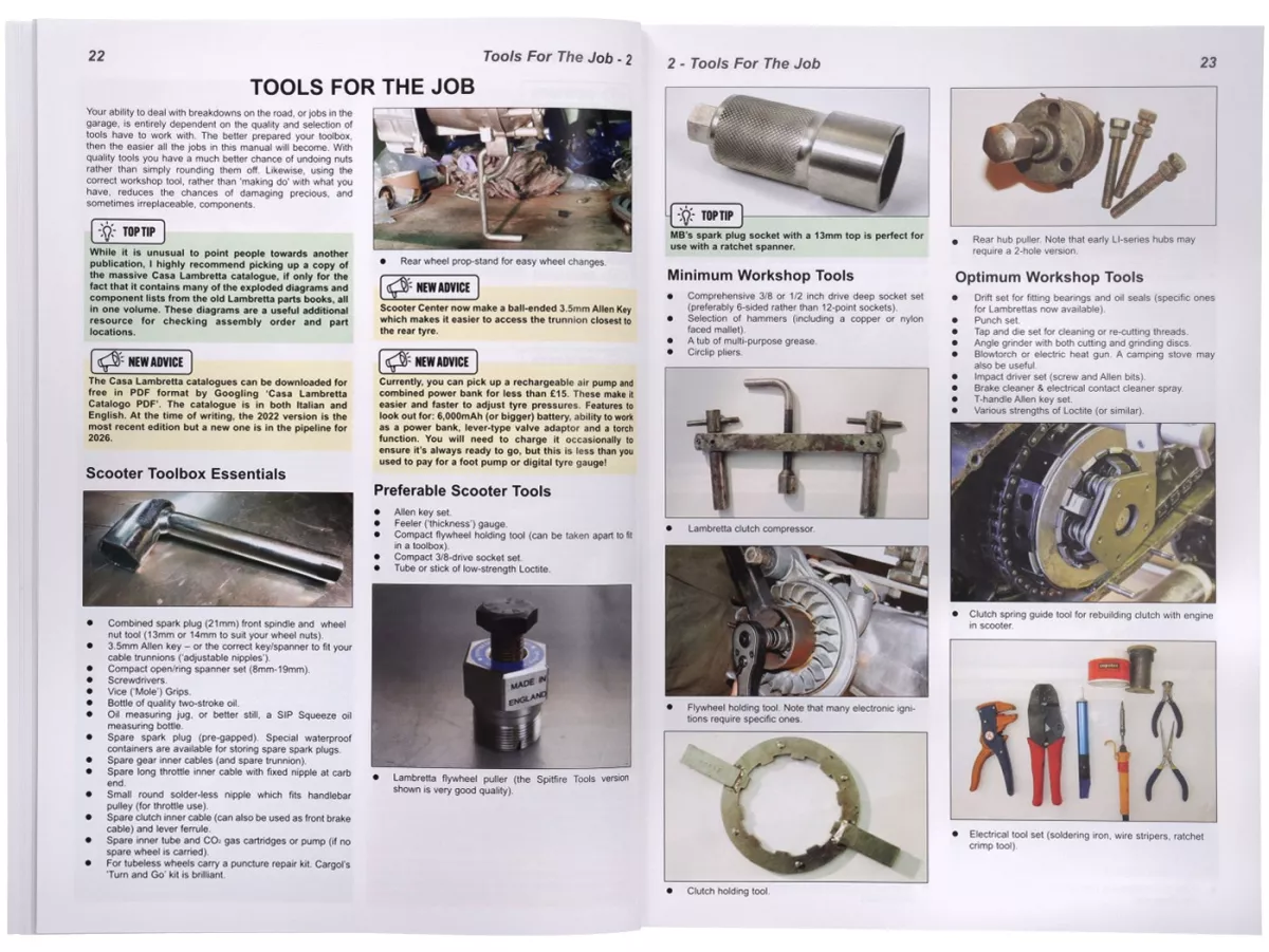 Buch -Complete Spanner’s Manual Lambretta -Fourth Edition- von Martin 'Sticky' Round