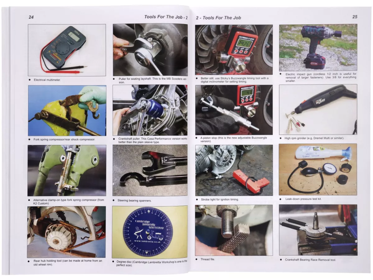 Buch -Complete Spanner’s Manual Lambretta -Fourth Edition- von Martin 'Sticky' Round
