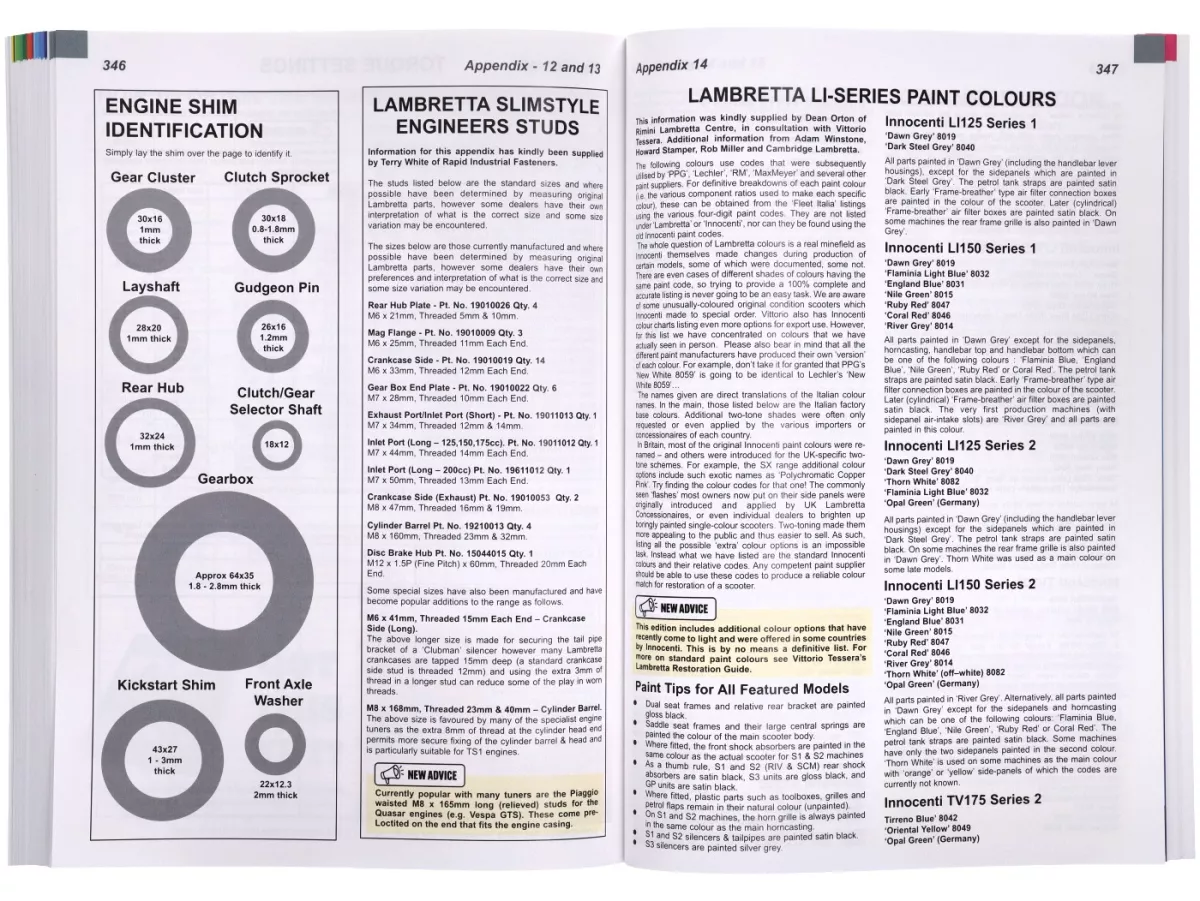 Buch -Complete Spanner’s Manual Lambretta -Fourth Edition- von Martin 'Sticky' Round