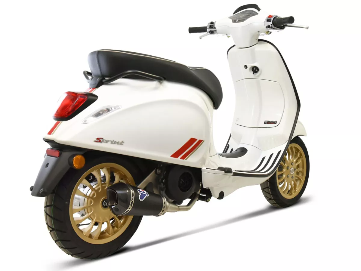Escape TERMIGNONI Cónico Black Edition para Vespa Primavera, Sprint, LX, S 125-150cc (2008-2023)
