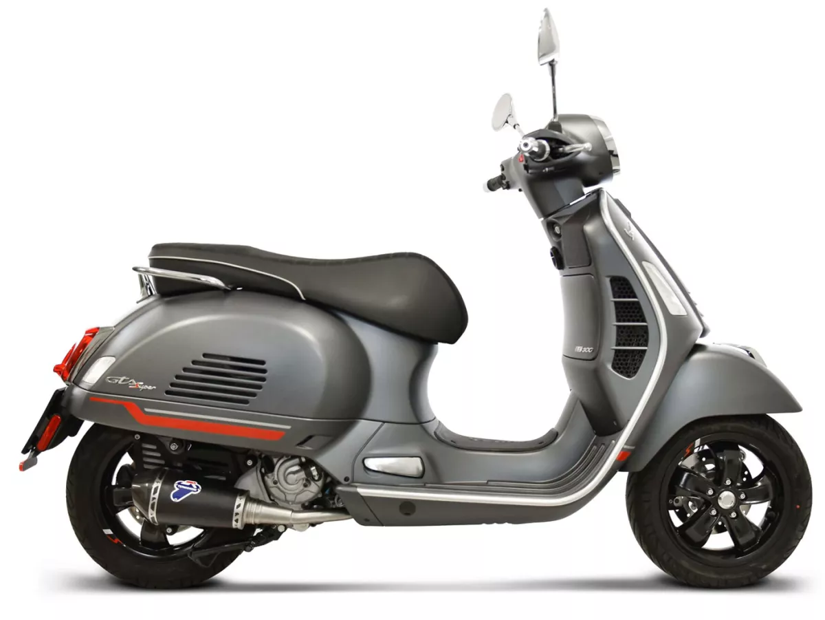 Echappement TERMIGNONI Conical Black Edition pour Vespa GTS, GTS Super, GTV 310ccm HPE (2024-)