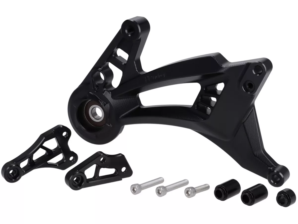 Zwenkarm motor TR Factory, zwart voor Vespa GTS, GTS Super, GTV, GT 60, GT, GT L 125-310cc