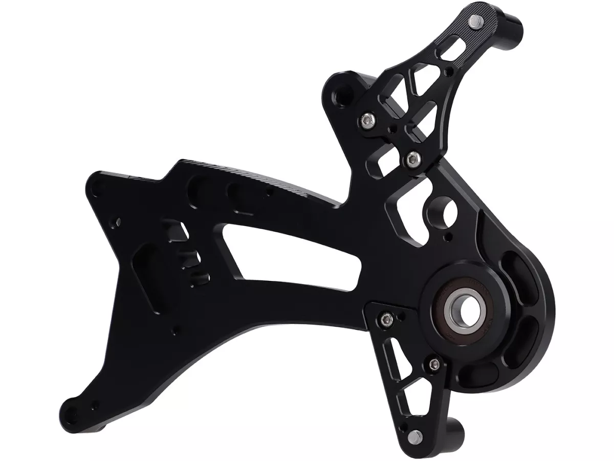 Zwenkarm motor TR Factory, zwart voor Vespa GTS, GTS Super, GTV, GT 60, GT, GT L 125-310cc
