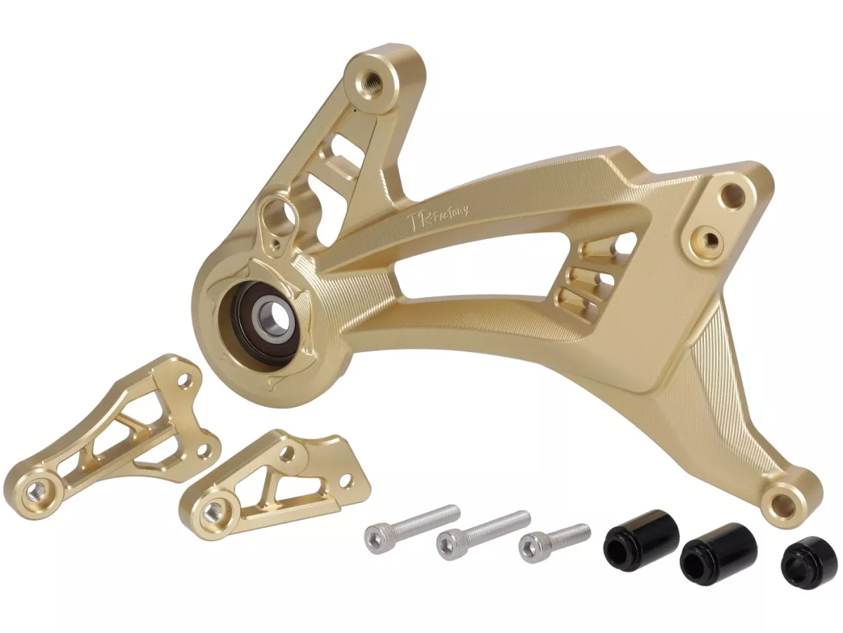 Zwenkarm motor TR Factory, gouden voor Vespa GTS, GTS Super, GTV, GT 60, GT, GT L 125-310cc