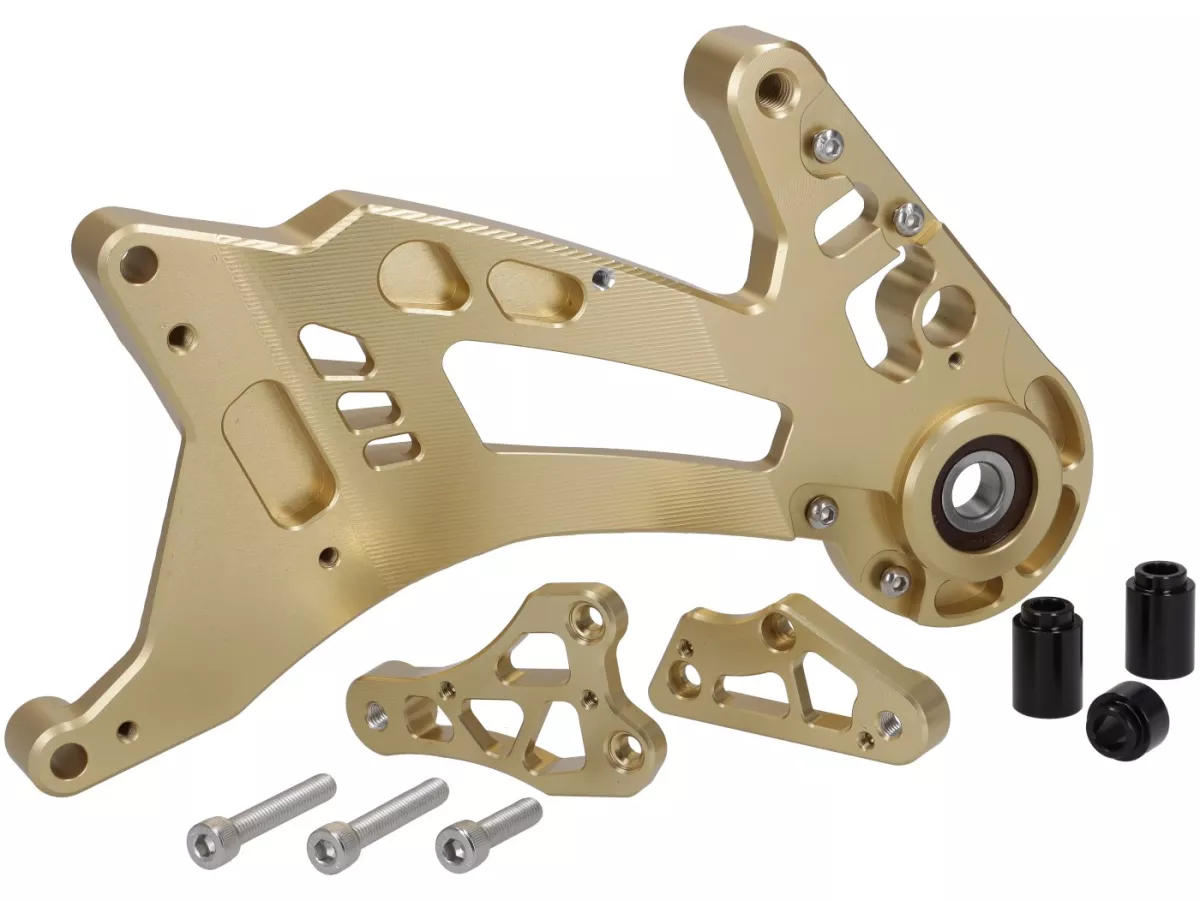 Zwenkarm motor TR Factory, gouden voor Vespa GTS, GTS Super, GTV, GT 60, GT, GT L 125-310cc