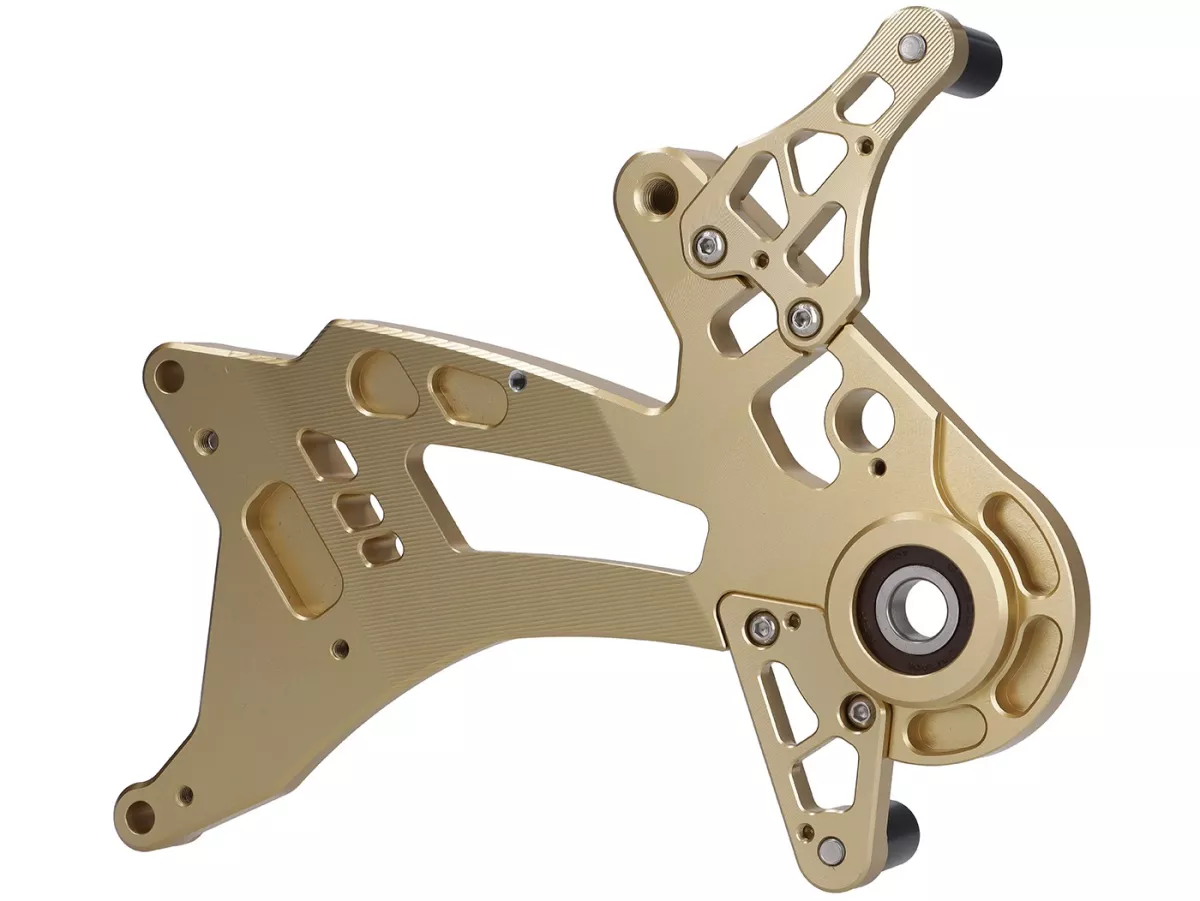 Zwenkarm motor TR Factory, gouden voor Vespa GTS, GTS Super, GTV, GT 60, GT, GT L 125-310cc