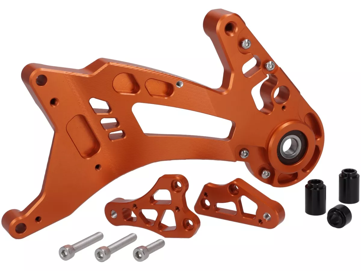 Zwenkarm motor TR Factory, oranje voor Vespa GTS, GTS Super, GTV, GT 60, GT, GT L 125-310cc