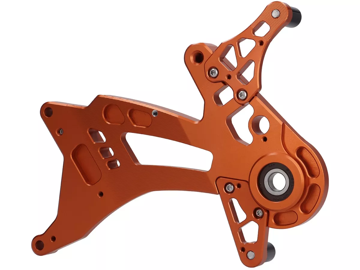 Zwenkarm motor TR Factory, oranje voor Vespa GTS, GTS Super, GTV, GT 60, GT, GT L 125-310cc