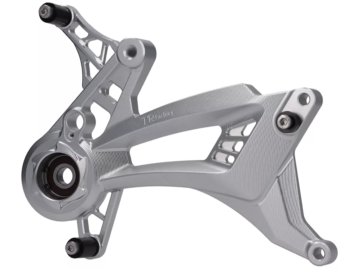 Zwenkarm motor TR Factory, zilver voor Vespa GTS, GTS Super, GTV, GT 60, GT, GT L 125-310cc