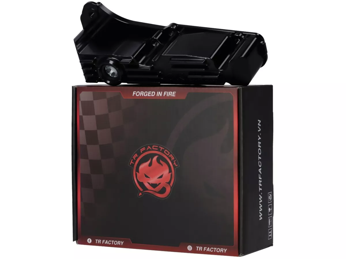 Coppa olio TR Factory, CNC, nera per Vespa GTS Super 125, GTS, GTS Super, GTV 300 HPE, Lambretta X300