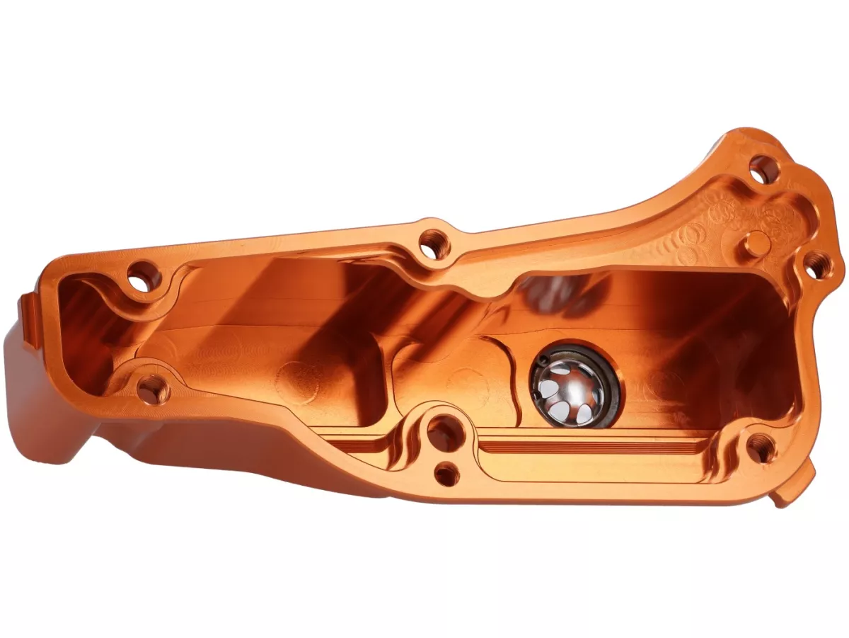 Cárter de aceite TR Factory, CNC, naranja para Vespa GTS Super 125, GTS, GTS Super, GTV 300 HPE, Lambretta X300