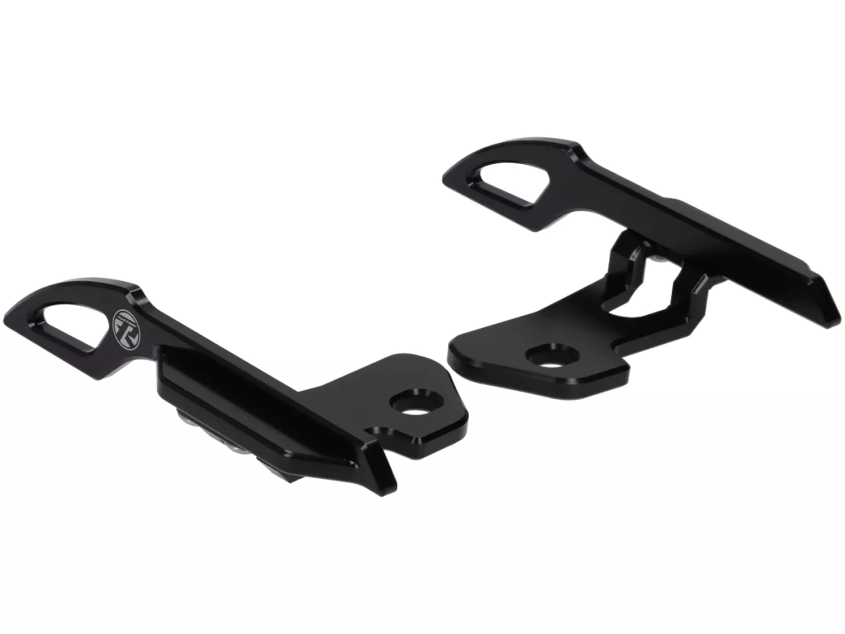 Passenger grips TR Factory, black for Vespa GTS/, GTS Super, GTV, GT 60 ...