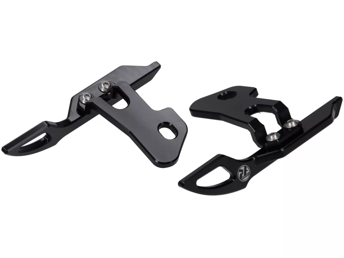 Passenger grips TR Factory, black for Vespa GTS/, GTS Super, GTV, GT 60 ...