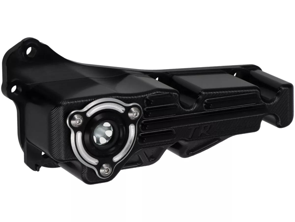 Cárter de aceite TR Factory, negro, para Vespa 946 125–150 (2013–), GTS / GTS Super 125–150 (2016–), LT 125–150 (2014), LX 125–150 (2012–2013), Primavera 125–150 (2013–), S 125 (2012), Sprint 125–150 (2014–)